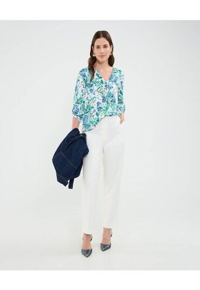 Blusa Para Mujer Manga 3/4 Color Verde Marca Patprimo #30123494