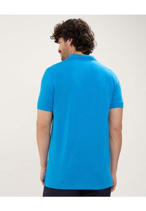 Polo Para Hombre Cuello Tejido Sin Bolsillo Color Azul  Marca Patprimo #44112696
