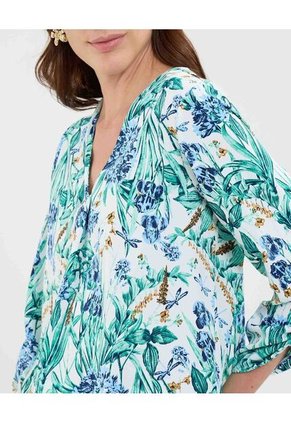 Blusa Para Mujer Manga 3/4 Color Verde Marca Patprimo #30123494