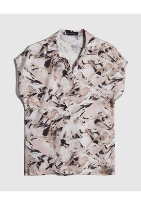 Blusa Para Mujer Manga Corta Color Beige Marca Patprimo #30123340