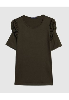 Camiseta Para Mujer Manga Corta Color Café  Marca Patprimo #30093594