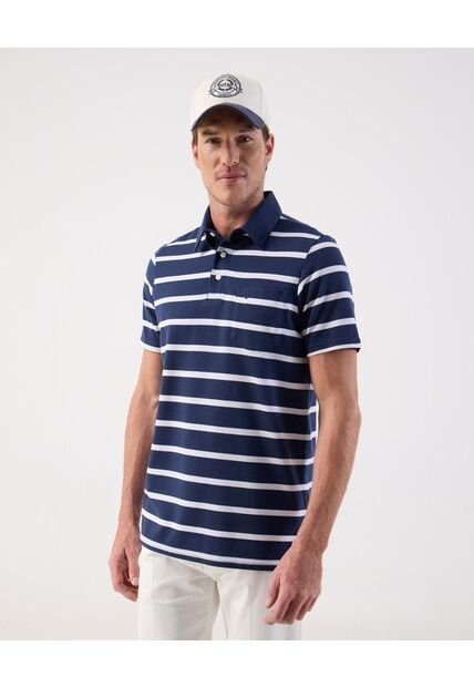 Polo  Para Hombre Cuello Maquina Con Bolsillo Color Azul Marca Patprimo #44112759