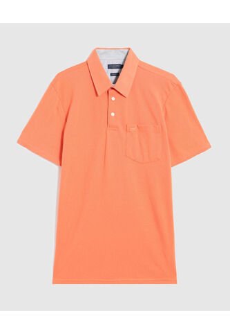 Polo Para Hombre Cuello Maquina Con Bolsillo Color Naranja Marca Patprimo #44111091 Patprimo