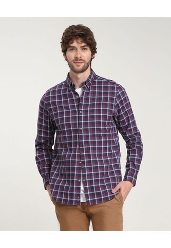 Camisa Para Hombre Manga Larga Sin Bolsillo Color Azul Marca Patprimo #44012925 Patprimo