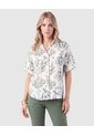 Camisa Manga Corta Con Bolsillos Mujer  Para Mujer Verde Patprimo de Patprimo