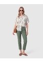 Camisa Manga Corta Con Bolsillos Mujer  Para Mujer Verde Patprimo de Patprimo