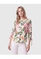 Blusa Con Mangas Ajustables Para Mujer  Para Mujer Crema Patprimo de Patprimo