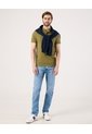 Polo Unicolor Con Bordado  Para Hombre Verde Patprimo de Patprimo