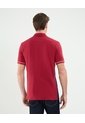 Polo Cuello Tejido Con Bloque De Color Para Hombre  Para Hombre Rojo Patprimo de Patprimo