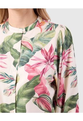 Blusa Con Mangas Ajustables Para Mujer  Para Mujer Crema Patprimo
