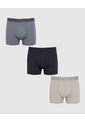 Boxer X3 Para Hombre Fleat Seamer Medio Color Negro Marca Patprimo #44000532 de Patprimo