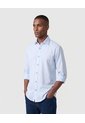 Camisa Manga Larga Casual Para Hombre  Para Hombre Azul Patprimo de Patprimo