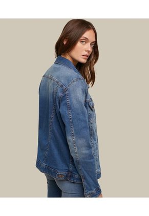 Chaqueta Para Mujer Trucker Color Azul  Marca Patprimo #30080372