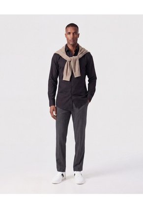 Camisa De Manga Larga Hombre  Para Hombre Negro Patprimo