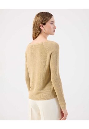 Saco  Para Mujer Cuello V Color Café Marca Patprimo #30330655