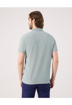 Polo Unicolor Con Bolsillo Para Hombre Verde Patprimo