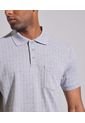 Polo Cuello Tejido Con Bolsillo Hombre Patprimo Gris 44112436-1258 de Patprimo