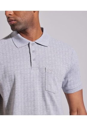 Polo Cuello Tejido Con Bolsillo Hombre Patprimo Gris 44112436-1258