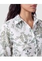 Camisa Mujer Manga Larga Con Estampado  Para Mujer Blanco Patprimo de Patprimo