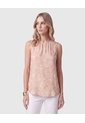Blusa Sin Mangas Con Pliegues Para Mujer  Para Mujer Crema Patprimo de Patprimo