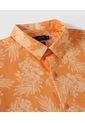 Camisa Para Hombre Manga Corta Sin Bolsillo Color Naranja Marca Patprimo #44012912 de Patprimo