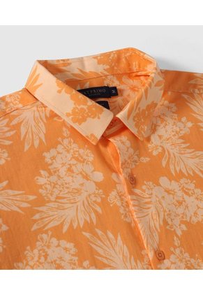 Camisa Para Hombre Manga Corta Sin Bolsillo Color Naranja Marca Patprimo #44012912