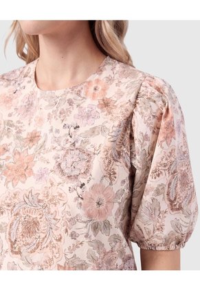 Blusa Con Mangas Abullonadas Para Mujer  Para Mujer Amarillo Patprimo