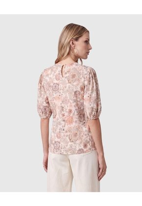 Blusa Con Mangas Abullonadas Para Mujer  Para Mujer Amarillo Patprimo