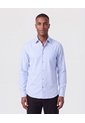 Camisa Manga Larga Con Bolsillo Para Hombre  Para Hombre Azul Patprimo de Patprimo