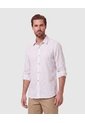 Camisa De Manga Larga Versátil Para Hombre  Para Hombre Blanco Patprimo de Patprimo