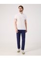 Polo Con Diseño En Contraste   Para Hombre Blanco Patprimo de Patprimo