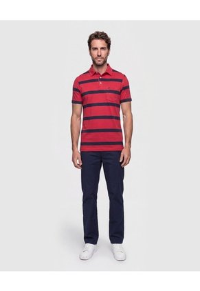 Polo Cuello Duro Para Hombre Rojo Patprimo