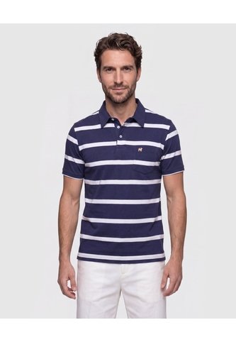 Polo Cuello Duro  Para Hombre Azul Patprimo Patprimo