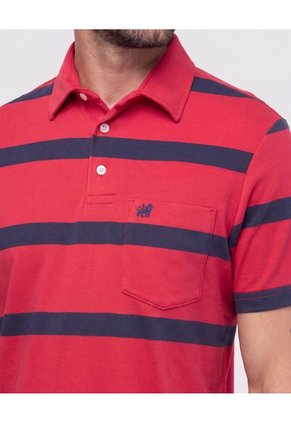 Polo Cuello Duro Para Hombre Rojo Patprimo