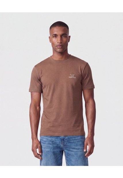 Camiseta De Manga Corta Para Hombre  Para Hombre Café Patprimo
