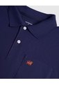 Polo Unicolor Con Bolsillo   Para Hombre Azul Patprimo de Patprimo