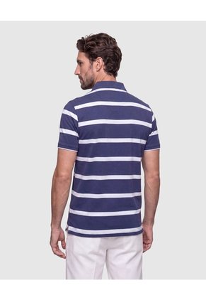 Polo Cuello Duro  Para Hombre Azul Patprimo