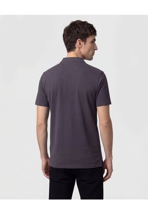 Polo Unicolor Con Bolsillo Para Hombre Azul Patprimo