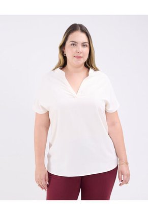 Blusa Para Mujer Manga Corta Color Blanco Marca Patprimo #14121392