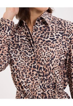 Camisa Para Mujer Manga Larga Color Café  Marca Patprimo #30010657