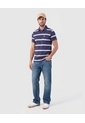 Polo Cuello Duro  Para Hombre Azul Patprimo de Patprimo