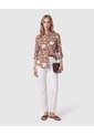 Camisa Manga Larga Ajustable Mujer  Para Mujer Café Patprimo de Patprimo