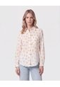 Camisa De Manga Larga Con Bolsillo Para Mujer  Para Mujer Blanco Patprimo de Patprimo