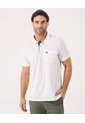 Polo Estampada Con Bolsillo   Para Hombre Blanco Patprimo de Patprimo