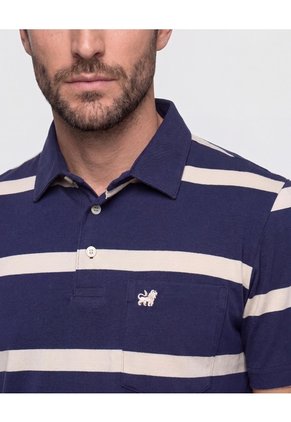 Polo Cuello Duro Para Hombre Azul Patprimo