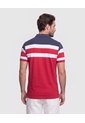 Polo Con Diseño De Bloques Y Franjas   Para Hombre Rojo Patprimo de Patprimo