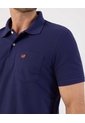 Polo Unicolor Con Bolsillo   Para Hombre Azul Patprimo de Patprimo