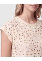 Blusa De Mujer Con Calados Florales  Para Mujer Amarillo Patprimo de Patprimo