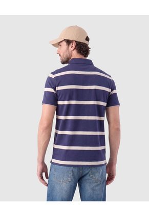 Polo Cuello Duro Para Hombre Azul Patprimo