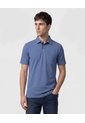 Polo Unicolor, Cuello Duro Con Bolsillo Y Silueta Regular Fit  Para Hombre Azul Patprimo de Patprimo